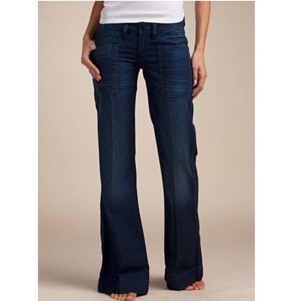 J162 Lucky Brand Eancher Trouser Wide Leg Jeans